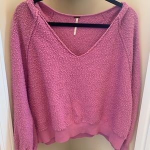 Free People Boucle style v neck sweater